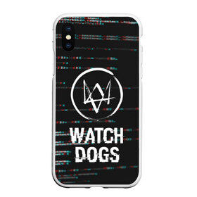 Чехол для iPhone XS Max матовый с принтом WATCH DOGS в Новосибирске, Силикон | Область печати: задняя сторона чехла, без боковых панелей | action | ct os | ded sec | fox | game | gamer | glitch | hacker | player | watch dogs | watch dogs 2 | глитч | знак лиса | игра | компьютерная игра | маркус | хакер