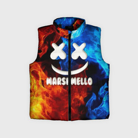 Детский жилет утепленный 3D с принтом Marshmello Fire в Новосибирске,  |  | dj | fire | marshmello | usa | америка | вода | клубная музыка | мармело | маршмелло | маршмеллоу | музыка | музыкант | огонь