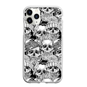 Чехол для iPhone 11 Pro Max матовый с принтом Human skulls в Новосибирске, Силикон |  | beard | death | fashionable | hairstyle | hat | hipster | human | knitted | men | mustache | skull | street | style | symbol | борода | вязаная | модная | мужчины | прическа | символ | стиль | уличный | усы | хипстер | человеческие | черепа | шап