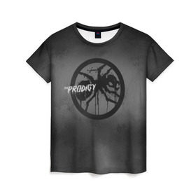 Женская футболка 3D с принтом The Prodigy в Новосибирске, 100% полиэфир ( синтетическое хлопкоподобное полотно) | прямой крой, круглый вырез горловины, длина до линии бедер | album | art | break | dance | logo | music | prodigy | брейк | граффити | группа | заставка | лого | логотип | музыка | муравей | продиджи