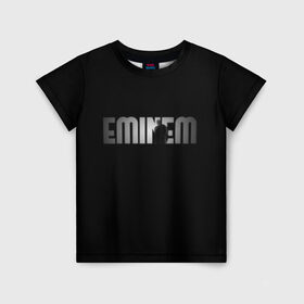 Детская футболка 3D с принтом EMINEM в Новосибирске, 100% гипоаллергенный полиэфир | прямой крой, круглый вырез горловины, длина до линии бедер, чуть спущенное плечо, ткань немного тянется | eminem | rap | актёр | американский рэпер | композитор | маршалл | продюсер | рэп | рэпер | эминем