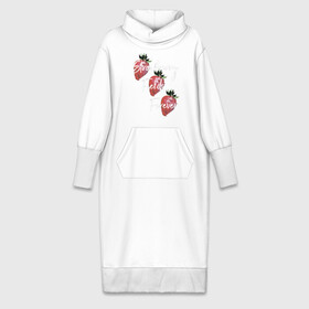 Платье удлиненное хлопок с принтом Strawberry Fields в Новосибирске,  |  | beatles | forever | strawberry | the beatles | битлз | джон леннон | леннон | форевер | ягода