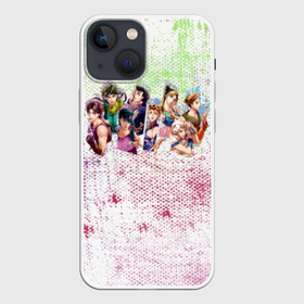 Чехол для iPhone 13 mini с принтом JoJo Bizarre Adventure в Новосибирске,  |  | anime | aureo | jojo | jojos | jojos bizarre adventure | vento | боевик | джоджо | иероглиф | манга | приключения | стиль | ужасы | фэнтези | япония