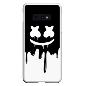 Чехол для Samsung S10E с принтом MARSHMELLO в Новосибирске, Силикон | Область печати: задняя сторона чехла, без боковых панелей | black  white | colors | dj | marshmello | paints | usa | америка | клубная музыка | краски | маршмелло | музыка | музыкант