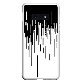 Чехол для Samsung S10E с принтом 8 бит в Новосибирске, Силикон | Область печати: задняя сторона чехла, без боковых панелей | Тематика изображения на принте: 8 бит | pixel | pixel art | бит | пиксели | прикольный принт | принт | футболка принт | чб | черно белое