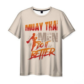Мужская футболка 3D с принтом Muay Thai в Новосибирске, 100% полиэфир | прямой крой, круглый вырез горловины, длина до линии бедер | Тематика изображения на принте: fight | muay thai | thai boxing | ufc | бокс | ката | кикбоксин | лаос | лоу кик | муай | мьянма | поединок | таиланд | тай | тайский | таолу