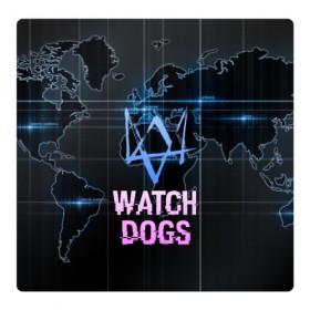 Магнитный плакат 3Х3 с принтом WATCH DOGS в Новосибирске, Полимерный материал с магнитным слоем | 9 деталей размером 9*9 см | action | ct os | ded sec | fox | game | gamer | glitch | hacker | player | watch dogs | watch dogs 2 | глитч | знак лиса | игра | компьютерная игра | маркус | хакер