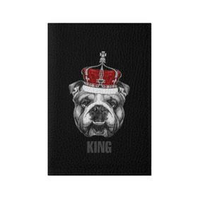 Обложка для паспорта матовая кожа с принтом Английский бульдог с короной в Новосибирске, натуральная матовая кожа | размер 19,3 х 13,7 см; прозрачные пластиковые крепления | Тематика изображения на принте: animals | authority | breed | bulldog | cool | crown | dog | english | fighting | head | illustration | inscription | king | muzzle | supreme | swag | авторитет | английский | бойцовый | бульдог | верховный | голова | животные | иллюстрация | король | кор