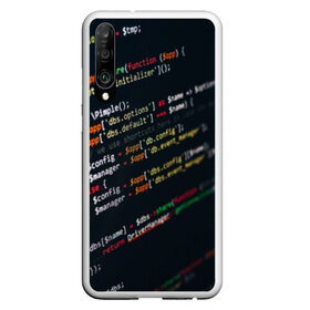Чехол для Honor P30 с принтом ПРОГРАММИСТ в Новосибирске, Силикон | Область печати: задняя сторона чехла, без боковых панелей | anonymus | cod | hack | hacker | it | program | texture | айти | аноним | анонимус | взлом | код | кодинг | программа | программист | текстура | хак | хакер