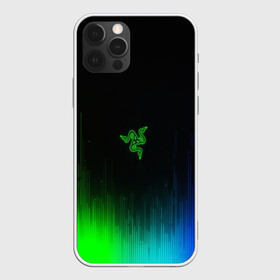 Чехол для iPhone 12 Pro Max с принтом RAZER NEON в Новосибирске, Силикон |  | game | razer | texture | зеленый | игровое лого | игромания | игры | рэйзер | текстуры