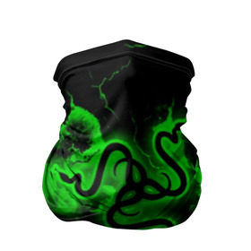 Бандана-труба 3D с принтом RAZER в Новосибирске, 100% полиэстер, ткань с особыми свойствами — Activecool | плотность 150‒180 г/м2; хорошо тянется, но сохраняет форму | game | razer | texture | зеленый | игровое лого | игромания | игры | рэйзер | текстуры