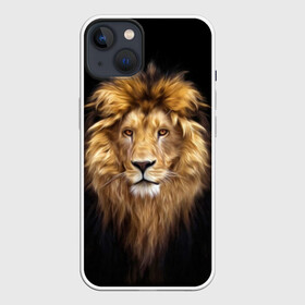 Чехол для iPhone 13 с принтом Лев в Новосибирске,  |  | african | animals | authority | big | cat | cool | head | illustration | indisputable | lion | mane | muzzle | supreme | swag | авторитет | африканский | большая | верховный | голова | грива | животные | иллюстрация | кошка | крутой | лев | непрер