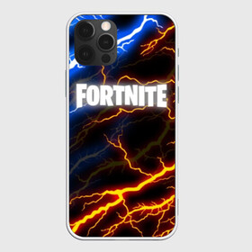 Чехол для iPhone 12 Pro с принтом FORTNITE STORM в Новосибирске, силикон | область печати: задняя сторона чехла, без боковых панелей | 2019 | armor | armour | cybersport | esport | fortnite | game | llama | logo | thunder | броня | игра | киберспорт | лама | молнии | фиолетовый | фирменные цвета | фортнайт