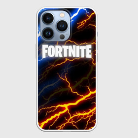 Чехол для iPhone 13 Pro с принтом FORTNITE STORM в Новосибирске,  |  | Тематика изображения на принте: 2019 | armor | armour | cybersport | esport | fortnite | game | llama | logo | thunder | броня | игра | киберспорт | лама | молнии | фиолетовый | фирменные цвета | фортнайт