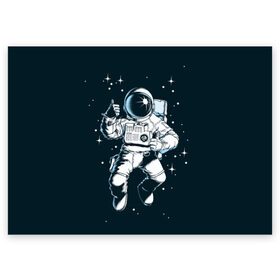Поздравительная открытка с принтом Космонавт в Новосибирске, 100% бумага | плотность бумаги 280 г/м2, матовая, на обратной стороне линовка и место для марки
 | astronaut | flies | glare | open | planets | reflection | sky | space | space suit | stars | sun | universe | астронавт | блики | вселенная | звёзды | космонавт | космос | летит | небо | открытый | отражение | планеты | скафандр | солнце