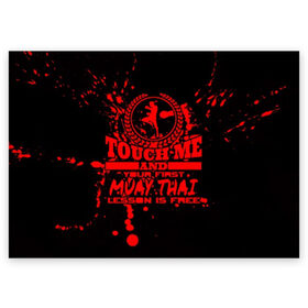 Поздравительная открытка с принтом Muay Thai в Новосибирске, 100% бумага | плотность бумаги 280 г/м2, матовая, на обратной стороне линовка и место для марки
 | fight | muay thai | thai boxing | ufc | бокс | ката | кикбоксин | лаос | лоу кик | муай | мьянма | поединок | таиланд | тай | тайский | таолу