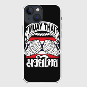 Чехол для iPhone 13 mini с принтом Muay Thai в Новосибирске,  |  | fight | muay thai | thai boxing | ufc | бокс | ката | кикбоксин | лаос | лоу кик | муай | мьянма | поединок | таиланд | тай | тайский | таолу