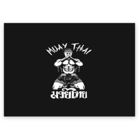 Поздравительная открытка с принтом Muay Thai в Новосибирске, 100% бумага | плотность бумаги 280 г/м2, матовая, на обратной стороне линовка и место для марки
 | Тематика изображения на принте: fight | muay thai | thai boxing | ufc | бокс | ката | кикбоксин | лаос | лоу кик | муай | мьянма | поединок | таиланд | тай | тайский | таолу