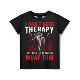 Детская футболка 3D с принтом Muay Thai в Новосибирске, 100% гипоаллергенный полиэфир | прямой крой, круглый вырез горловины, длина до линии бедер, чуть спущенное плечо, ткань немного тянется | Тематика изображения на принте: fight | muay thai | thai boxing | ufc | бокс | ката | кикбоксин | лаос | лоу кик | муай | мьянма | поединок | таиланд | тай | тайский | таолу