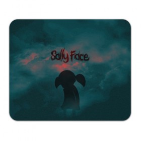 Коврик для мышки прямоугольный с принтом Sally Face (Силуэт). в Новосибирске, натуральный каучук | размер 230 х 185 мм; запечатка лицевой стороны | face | game | horror | larry | sally | sally face | sanity s fall | игра | ларри | мальчик с протезом | салли | салли фейс | ужасы