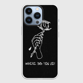 Чехол для iPhone 13 Pro с принтом Lil Peep (Rose) 2 в Новосибирске,  |  | baby | broken | cry | lil | lil peep | peep | rap | rose | лил | лил пип | пип | реп | роза | сердце