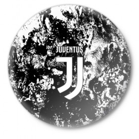 Значок с принтом JUVENTUS в Новосибирске,  металл | круглая форма, металлическая застежка в виде булавки | italia | juve | juventus | sport | италия | спорт | спортивная форма | футбол | футбольный | чемпионат | ювентус