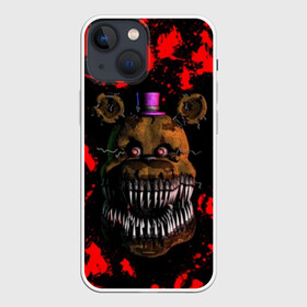 Чехол для iPhone 13 mini с принтом Five Nights At Freddys в Новосибирске,  |  | 5 ночей с фредди | five nights at freddys | foxy | аниматроники | игра | компьютерная игра | робот | фокси | фредди | фреди | чика