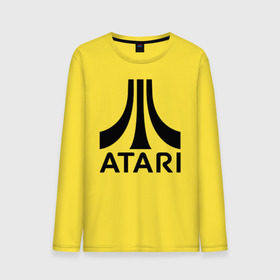 Мужской лонгслив хлопок с принтом ATARI в Новосибирске, 100% хлопок |  | atari | company | france | games | logo | videogame | атари | видеоигры | компания | компьютерные игры | лого | франция