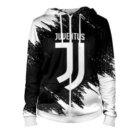 Женская толстовка 3D на молнии с принтом JUVENTUS SPORT в Новосибирске, 100% полиэстер | длина до линии бедра, манжеты и пояс оформлены мягкой тканевой резинкой, двухслойный капюшон со шнурком для регулировки, спереди молния, по бокам два кармана | cr7 | fc | football | football club | juve | juventus | ronaldo | sport | роналдо | спорт | спортивные | униформа | фирменные цвета | фк | футбол | футбольный клуб | ювентус