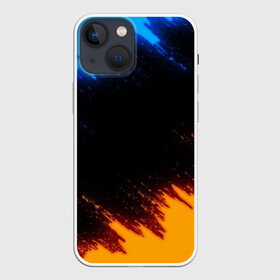 Чехол для iPhone 13 mini с принтом БИТВА ОГНЕЙ в Новосибирске,  |  | bright | colors | fire | heat | light | paints | wildfire | брызги | искры | краски | огненный | огонь | пламя | пожар