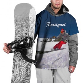 Накидка на куртку 3D с принтом Rossignol в Новосибирске, 100% полиэстер |  | france | movement | rossignol | snow | speed | вершина | горные лыжи | горы | движение | скорость | снег | франция