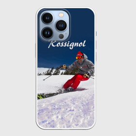Чехол для iPhone 13 Pro с принтом Rossignol в Новосибирске,  |  | france | movement | rossignol | snow | speed | вершина | горные лыжи | горы | движение | скорость | снег | франция