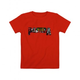 Детская футболка хлопок с принтом Pantera в Новосибирске, 100% хлопок | круглый вырез горловины, полуприлегающий силуэт, длина до линии бедер | alternative | hardcore | metal | newage | nu metal | pantera | progressive metal | punk | метал | пантера | рок | хардрок