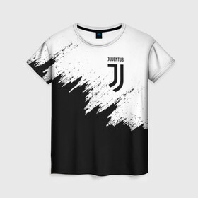 Женская футболка 3D с принтом JUVENTUS SPORT в Новосибирске, 100% полиэфир ( синтетическое хлопкоподобное полотно) | прямой крой, круглый вырез горловины, длина до линии бедер | black and white | cr7 | fc | football | football club | juve | juventus | ronaldo | sport | роналдо | спорт | спортивные | униформа | фирменные цвета | фк | футбол | футбольный клуб | черно белый | ювентус