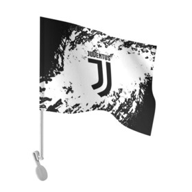 Флаг для автомобиля с принтом JUVENTUS в Новосибирске, 100% полиэстер | Размер: 30*21 см | cr7 | fc | football | football club | juve | juventus | ronaldo | sport | роналдо | спорт | спортивные | униформа | фирменные цвета | фк | футбол | футбольный клуб | ювентус