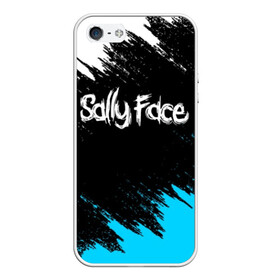 Чехол для iPhone 5/5S матовый с принтом SALLY FACE в Новосибирске, Силикон | Область печати: задняя сторона чехла, без боковых панелей | face | game | horror | larry | sally | sally face | sanity s fall | брызги | игра | краски | ларри | мальчик с протезом | салли | салли фейс | ужасы