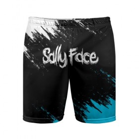 Мужские шорты 3D спортивные с принтом SALLY FACE в Новосибирске,  |  | face | game | horror | larry | sally | sally face | sanity s fall | брызги | игра | краски | ларри | мальчик с протезом | салли | салли фейс | ужасы