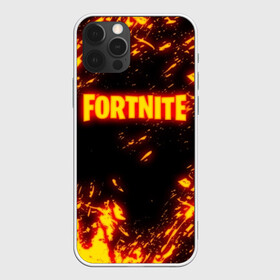 Чехол для iPhone 12 Pro с принтом FORTNITE FIRE STORM в Новосибирске, силикон | область печати: задняя сторона чехла, без боковых панелей | 2019 | armor | armour | cybersport | esport | fire | flame | fortnite | game | llama | logo | броня | игра | киберспорт | лама | огонь | фиолетовый | фирменные цвета | фортнайт