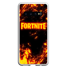 Чехол для Samsung Galaxy S10 с принтом FORTNITE FIRE STORM в Новосибирске, Силикон | Область печати: задняя сторона чехла, без боковых панелей | Тематика изображения на принте: 2019 | armor | armour | cybersport | esport | fire | flame | fortnite | game | llama | logo | броня | игра | киберспорт | лама | огонь | фиолетовый | фирменные цвета | фортнайт