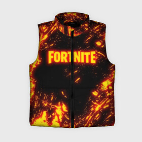 Женский жилет утепленный 3D с принтом FORTNITE FIRE STORM в Новосибирске,  |  | 2019 | armor | armour | cybersport | esport | fire | flame | fortnite | game | llama | logo | броня | игра | киберспорт | лама | огонь | фиолетовый | фирменные цвета | фортнайт