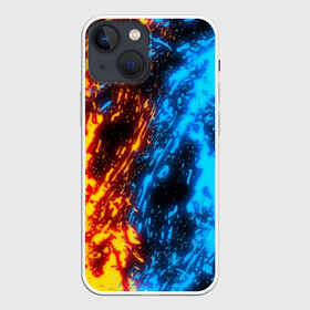 Чехол для iPhone 13 mini с принтом БИТВА ОГНЕЙ в Новосибирске,  |  | battle | battle fire | bright | fire | heat | light | wildfire | битва | битва огней | искры | огненный | огонь | пламя | пожар