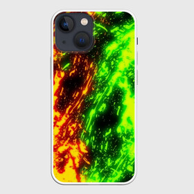 Чехол для iPhone 13 mini с принтом TOXIC FLAME в Новосибирске,  |  | battle | battle fire | bright | fire | flame | heat | light | toxic | toxic flame | wildfire | битва | битва огней | искры | огненный | огонь | пламя | пожар | токсичное пламя