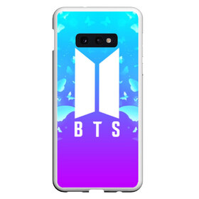 Чехол для Samsung S10E с принтом BTS BUTTERFLIES в Новосибирске, Силикон | Область печати: задняя сторона чехла, без боковых панелей | Тематика изображения на принте: bangtan boys | bt21 | bts | bts army | bts stickers | butterflies | j hope | jimin | jin | jungkook | k pop | rap monster | rapmon | suga | v | бабочки | бтс | корея | стикеры bts