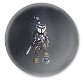 Значок с принтом Cupsouls в Новосибирске,  металл | круглая форма, металлическая застежка в виде булавки | cuphead | dark souls | game | игры