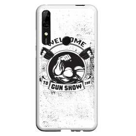 Чехол для Honor P Smart Z с принтом Gun show в Новосибирске, Силикон | Область печати: задняя сторона чехла, без боковых панелей | Тематика изображения на принте: bodybuilding | diet | exercise | fitness | gym | heath | motivation | muscle | phil | training | workout | бодибилдинг | мотивация | спорт | трансформация | фитнес | эстетичный