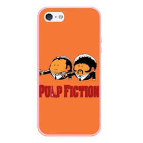 Чехол для iPhone 5/5S матовый с принтом Pulp Fiction - Art 2 в Новосибирске, Силикон | Область печати: задняя сторона чехла, без боковых панелей | Тематика изображения на принте: art | film | movie | pulp fiction | tarantino | кино | криминальное чтиво | приколы | тарантино | фильмы