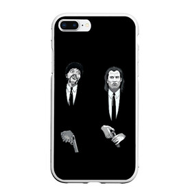 Чехол для iPhone 7Plus/8 Plus матовый с принтом Pulp Fiction - Art 3 в Новосибирске, Силикон | Область печати: задняя сторона чехла, без боковых панелей | Тематика изображения на принте: art | film | movie | pulp fiction | tarantino | кино | криминальное чтиво | приколы | тарантино | фильмы