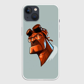 Чехол для iPhone 13 с принтом Hellbad в Новосибирске,  |  | Тематика изображения на принте: art | breaking bad | hellboy | movie | арт. кино | во все тяжкие | приколы | сериалы | фильмы | хелбой | хеллбой | хэллбой