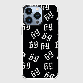 Чехол для iPhone 13 Pro с принтом 69 в Новосибирске,  |  | Тематика изображения на принте: 6ix9ine | bebe | daniel hernandez | rap | stoopid | tekashi | рэп | сикснайн | текаши