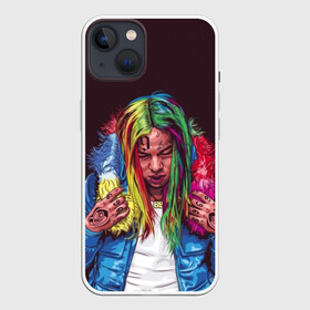 Чехол для iPhone 13 с принтом Color в Новосибирске,  |  | 6ix9ine | bebe | daniel hernandez | rap | stoopid | tekashi | рэп | сикснайн | текаши